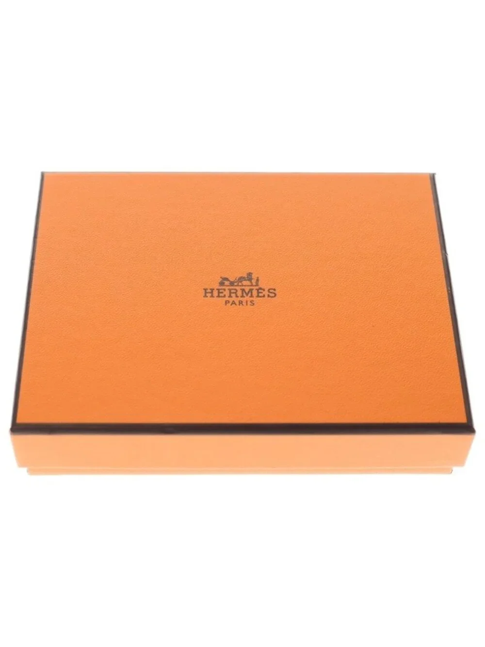 Hermes Bearn Compact Epsom Gold Bifold Wallet Black